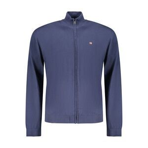 Napapijri Blue Cotton Men Men's Cardigan